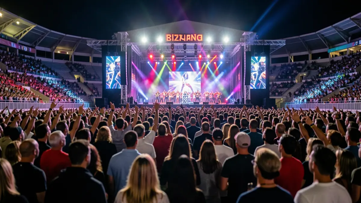 Don Omarren kontzertu bat Bizkaia Arenan, Bilbon.
